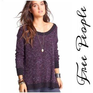 Free People Eggplant Hi Low Sweater